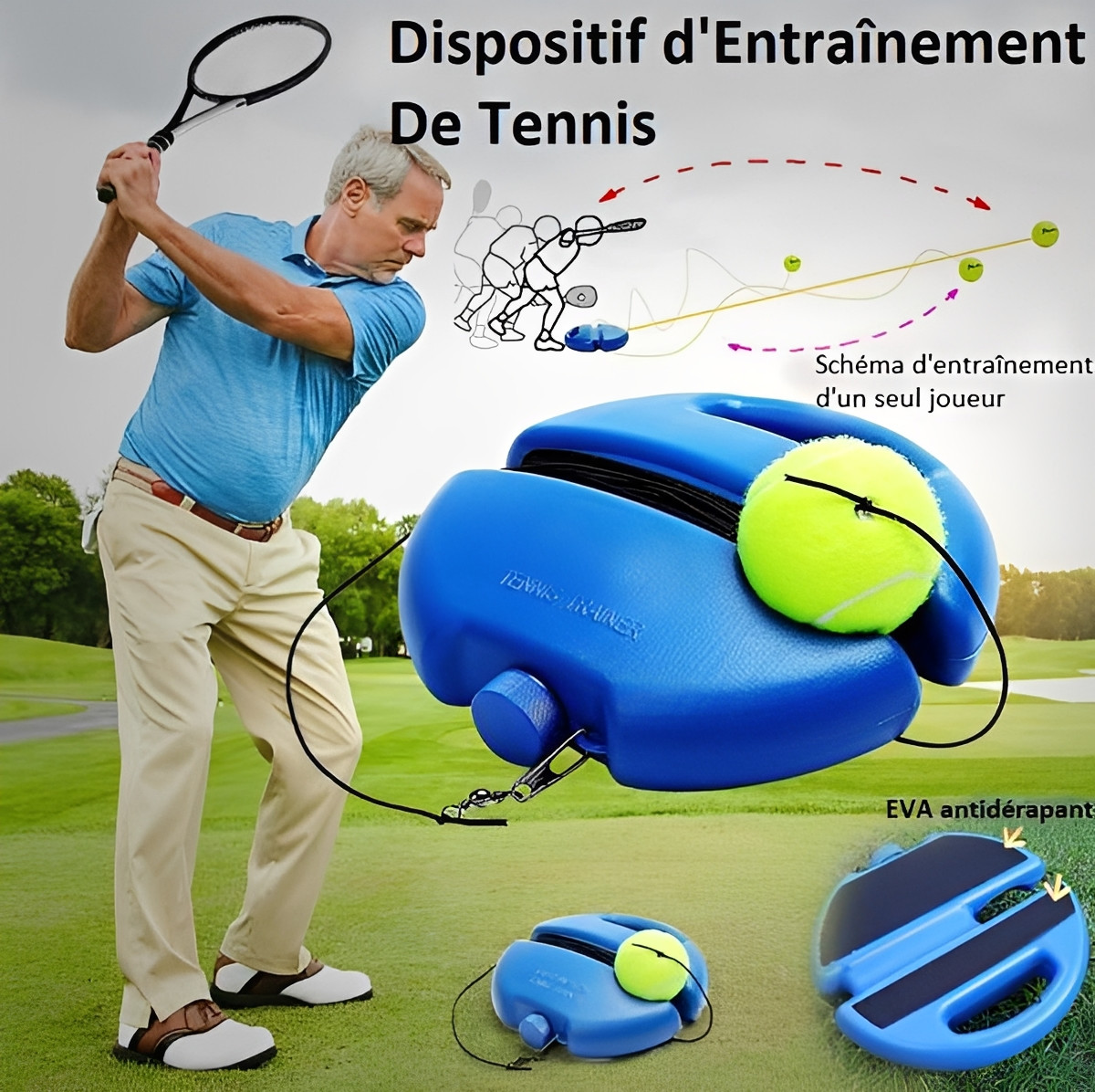Dispositif d'Entraînement De Tennis