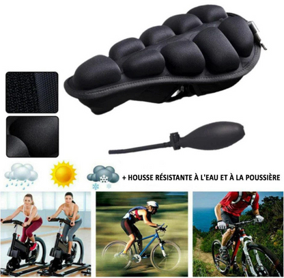 Coussin Selle Vélo Gonflable 3D