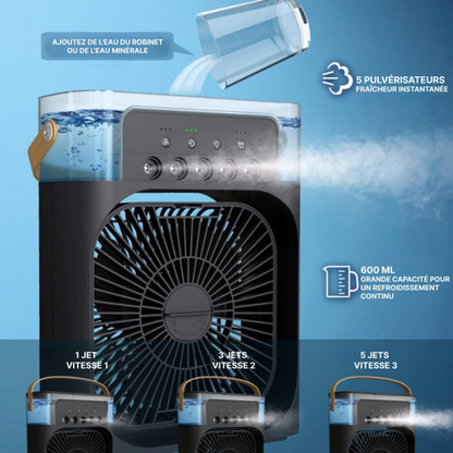 Ventilateur Brumisateur d'Air 3-en-1