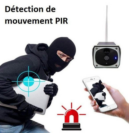 Caméra De Surveillance Sans Fil Solaire - SafeVision™