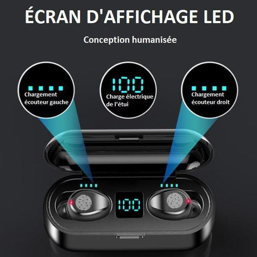 Écouteurs Sans Fil Bluetooth Avec Écran LED