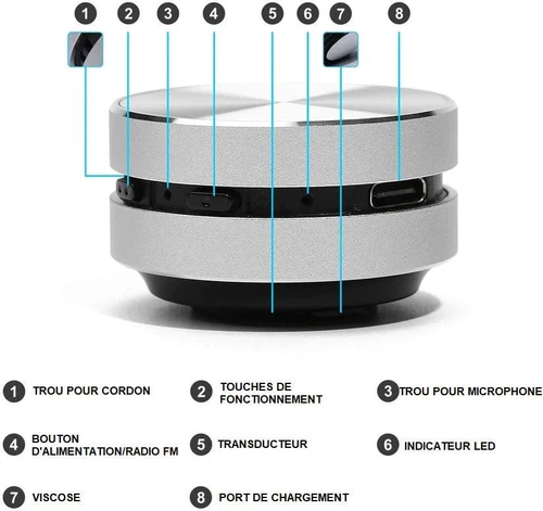 Mini Enceinte Bluetooth 2.0