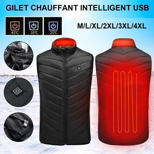 Gilet Chauffant Électrique Lavable