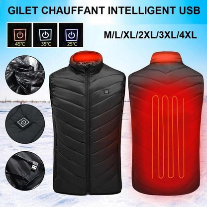 Gilet Chauffant Électrique Lavable
