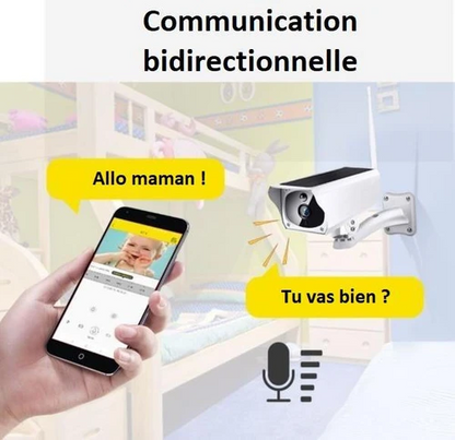 Caméra De Surveillance Sans Fil Solaire - SafeVision™