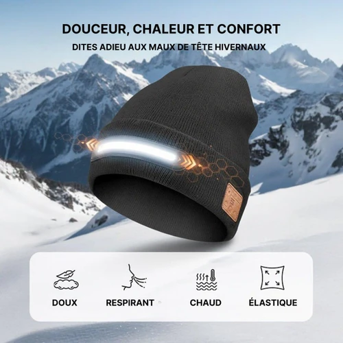 Bonnet Bluetooth Avec Led - Lampe Frontale
