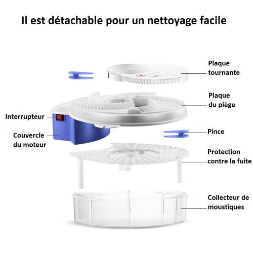 Piège À Mouches Électrique Rotatif