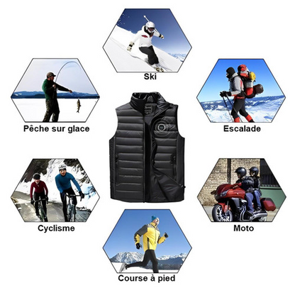 Gilet Chauffant Électrique Lavable