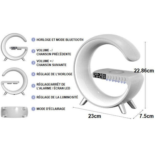 Lampe d'Ambiance Avec Chargeur Induction