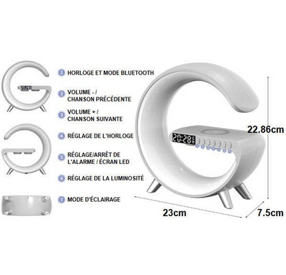 Lampe d'Ambiance Avec Chargeur Induction