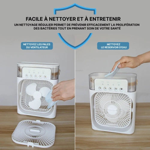 Ventilateur Brumisateur d'Air 3-en-1