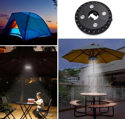 Eclairage LED Détachable pour parasol