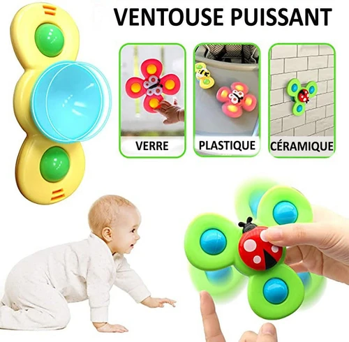 Jouet Rotatif à Ventouse Pour Bébé