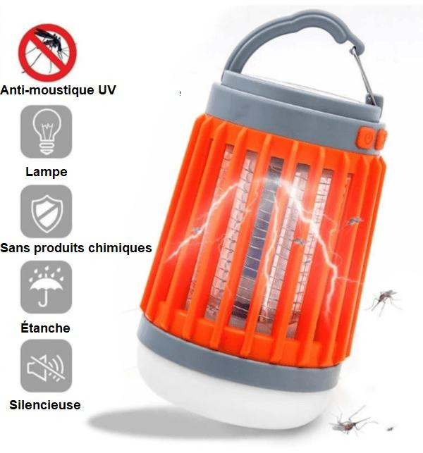Lampe LED Anti-Moustique 2-en-1
