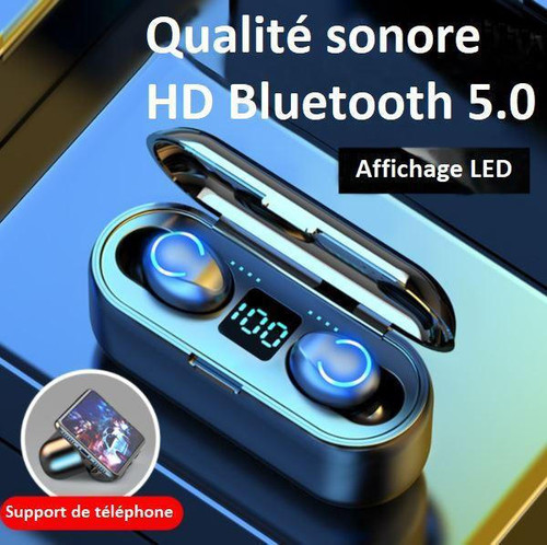 Écouteurs Sans Fil Bluetooth Avec Écran LED