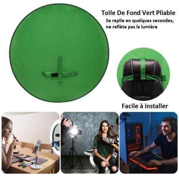 Toile De Fond Vert Pliable
