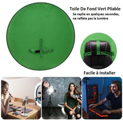 Toile De Fond Vert Pliable