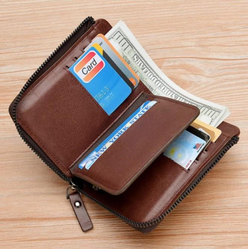 Portefeuille En Cuir Multifonctionnel