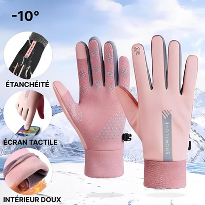 Gants Hiver Thermiques Anti Froid Imperméables Pour Écran Tactile