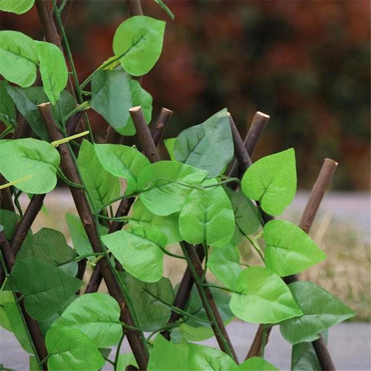 Clôture Extensible À Feuilles Vertes