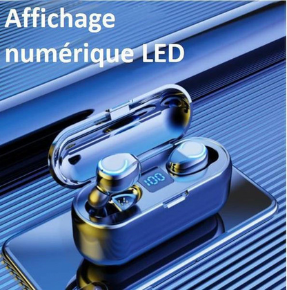 Écouteurs Sans Fil Bluetooth Avec Écran LED
