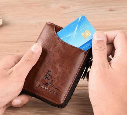 Portefeuille En Cuir Multifonctionnel