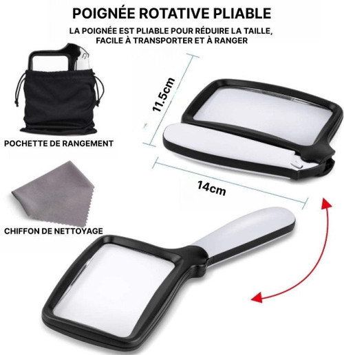 Loupe De Lecture Avec Éclairage LED