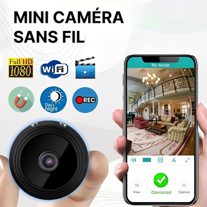 Mini Caméra De Surveillance Magnétique Sans Fil 1080p HD