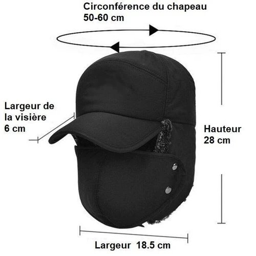 Casquette Polaire Avec Cache-oreilles