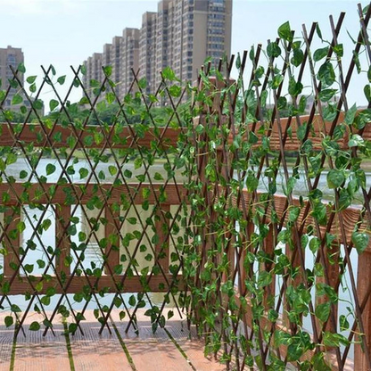 Clôture Extensible À Feuilles Vertes