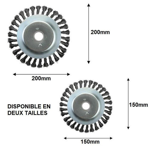 Tête De Désherbage En Fil D'Acier