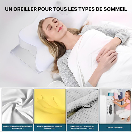 Oreiller Cervical Ergonomique Smart Curve