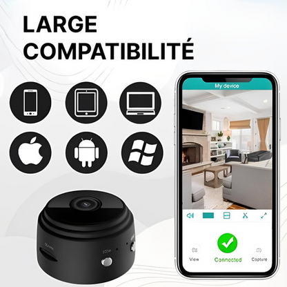 Mini Caméra De Surveillance Magnétique Sans Fil 1080p HD