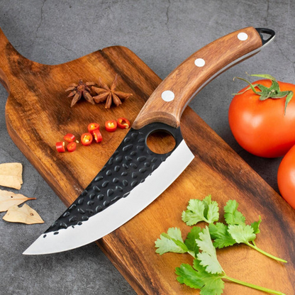 Couteau De Boucher Professionnel Avec Etui En Cuir